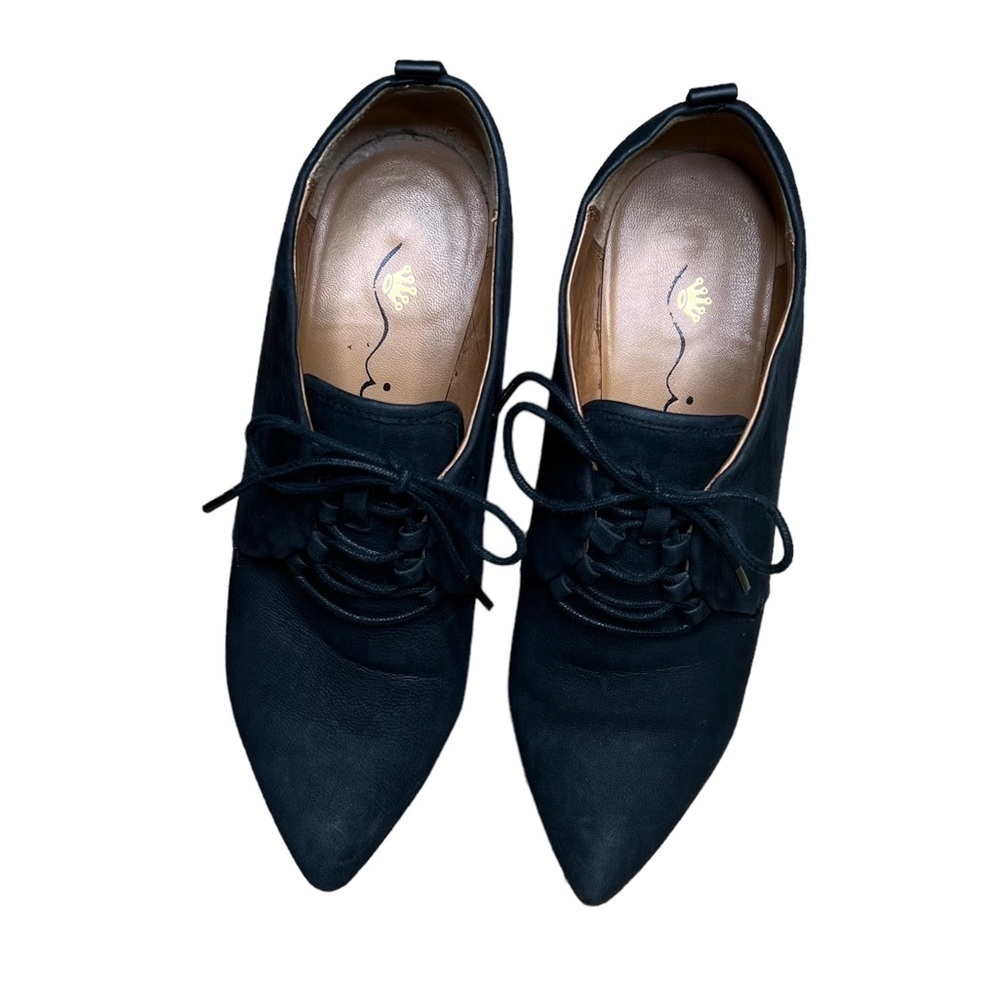 Nina Originals Wedge Pointed Toe Suede Booties